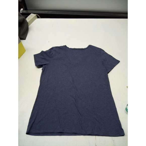 5th & Ocean by New Era Navy Cleveland Indians V-Neck Team T-Shirt Womens Large - Picture 5 of 5